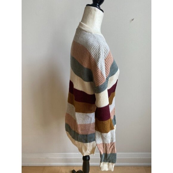MADEWELL BNWOT Womens Ribbed Crewneck Striped "Thompson" Sweater XXSmall - Picture 4 of 7